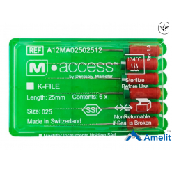 Інструмент ручний K-File M-Access №25, 25 мм (Dentsply Sirona), 6 шт./пак.